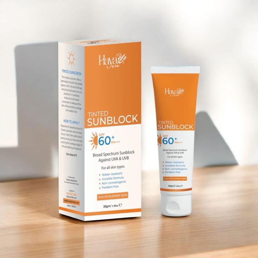 Tinted Sunblock SPF 60+ for All Skin Types