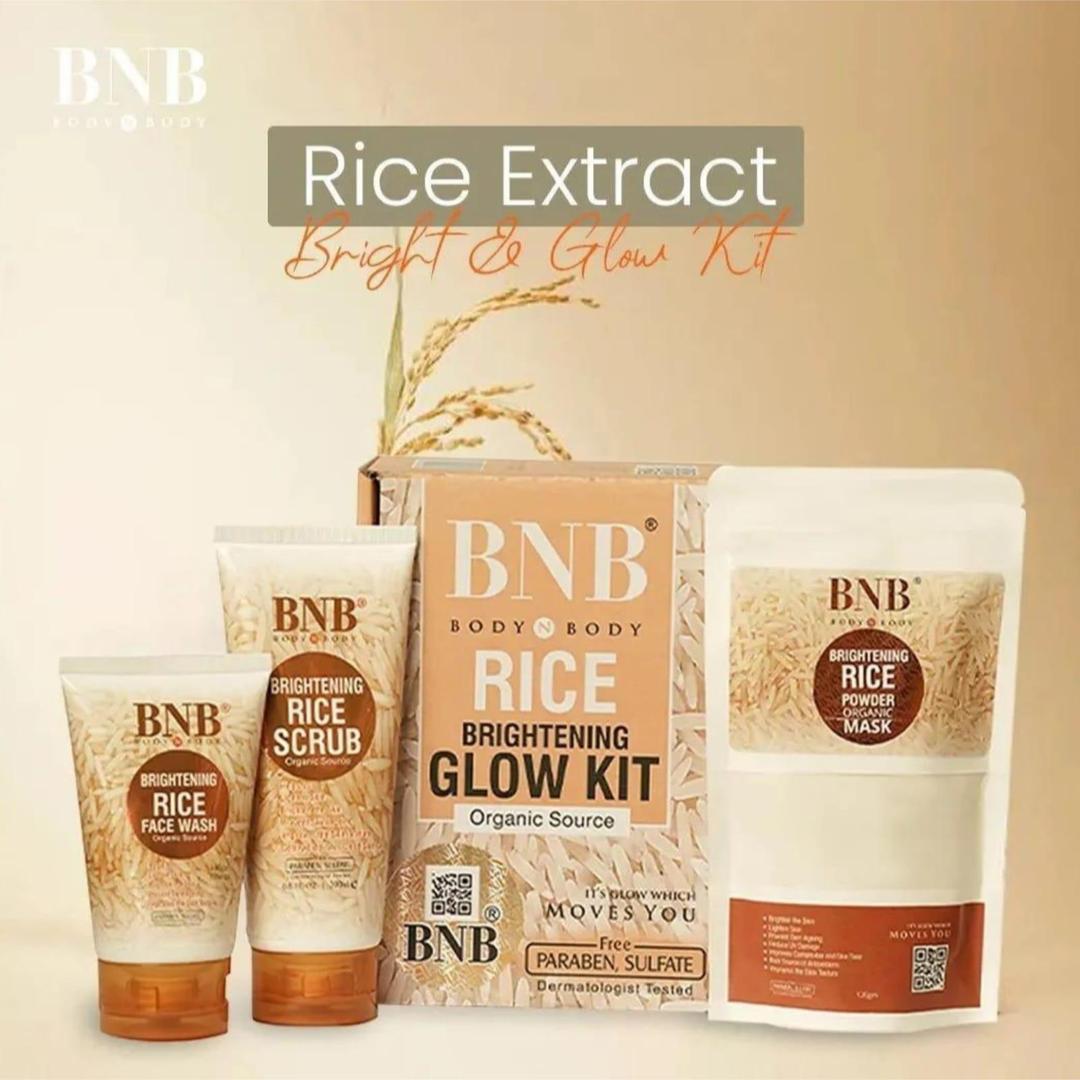 Rice Extract Bright Glow Kit for Even Skin Tone